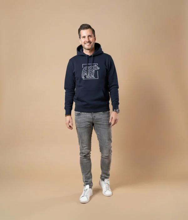 Bio Hoodie ONEBEAR (Linien) – Bild 6
