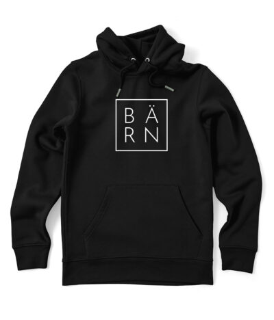 Bio Hoodie BÄRN - M, Schwarz
