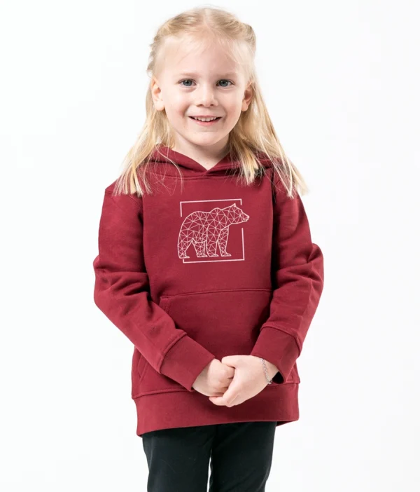 Bio Kinder Hoodie ONEBEAR (Linien) – Bild 2