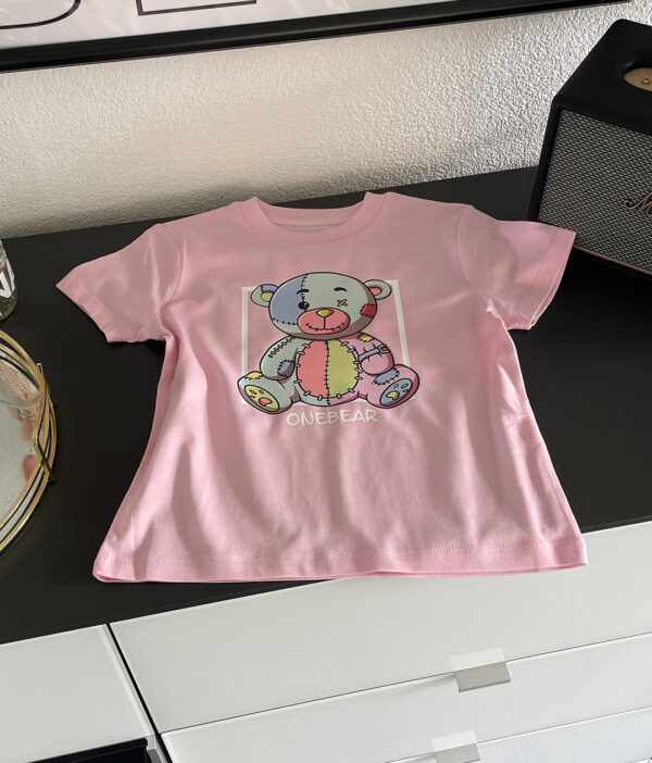 Bio Kinder T-Shirt colorful BEAR – Bild 3