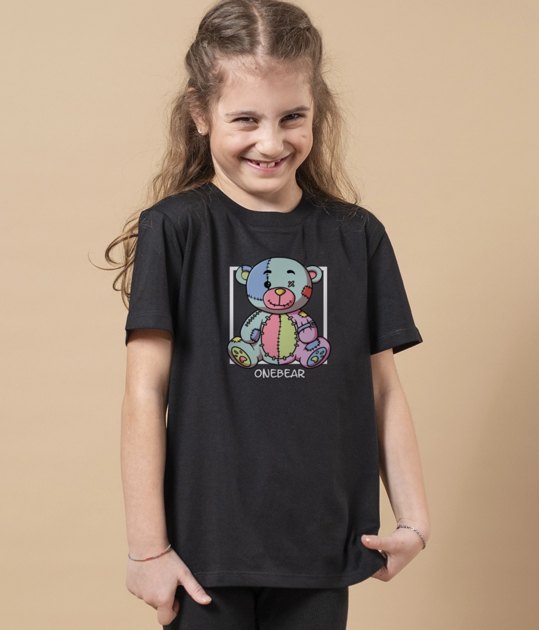 Bio Kinder T-Shirt colorful BEAR – Bild 3