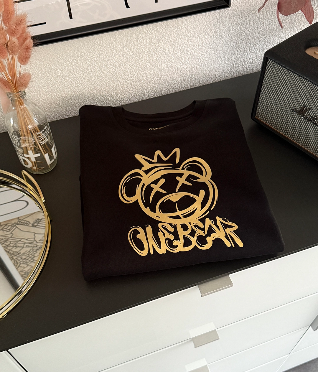 Bio Hoodie crown BEAR (Gold) – Bild 2