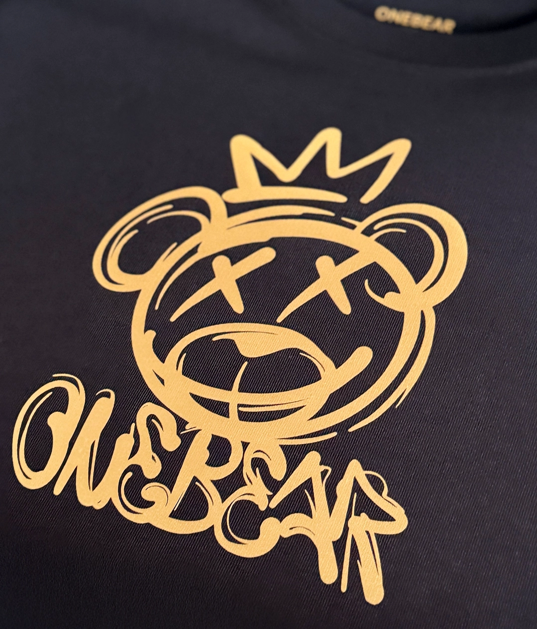 Bio Hoodie crown BEAR (Gold) – Bild 5